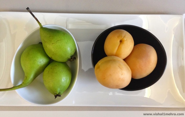 Fruit platter on Turkish Airlines