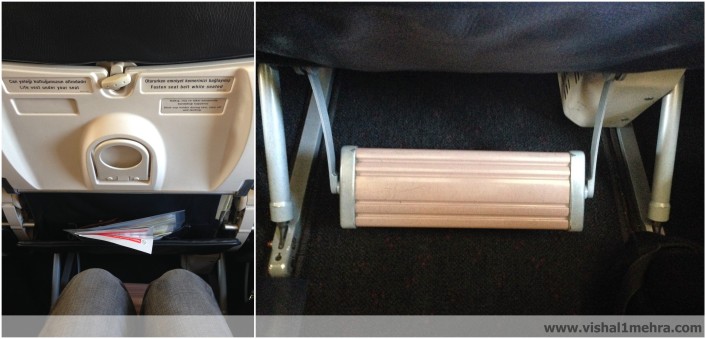 Turkish Airlines A320-200 Legroom and Footrest