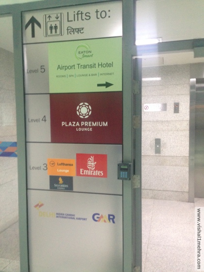 Delhi T3 Airport Lounge Lift