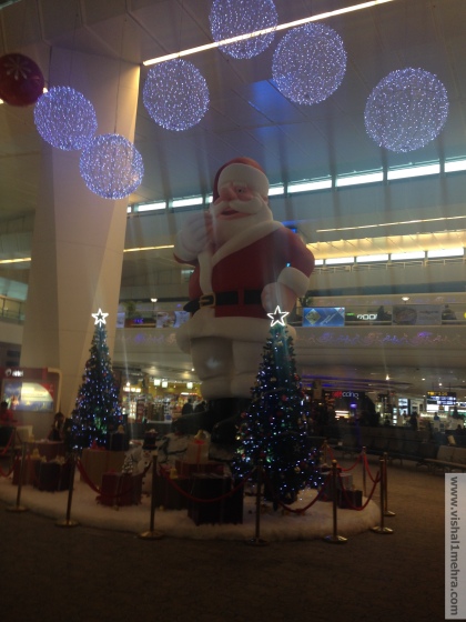 Santa Claus at Delhi Airport
